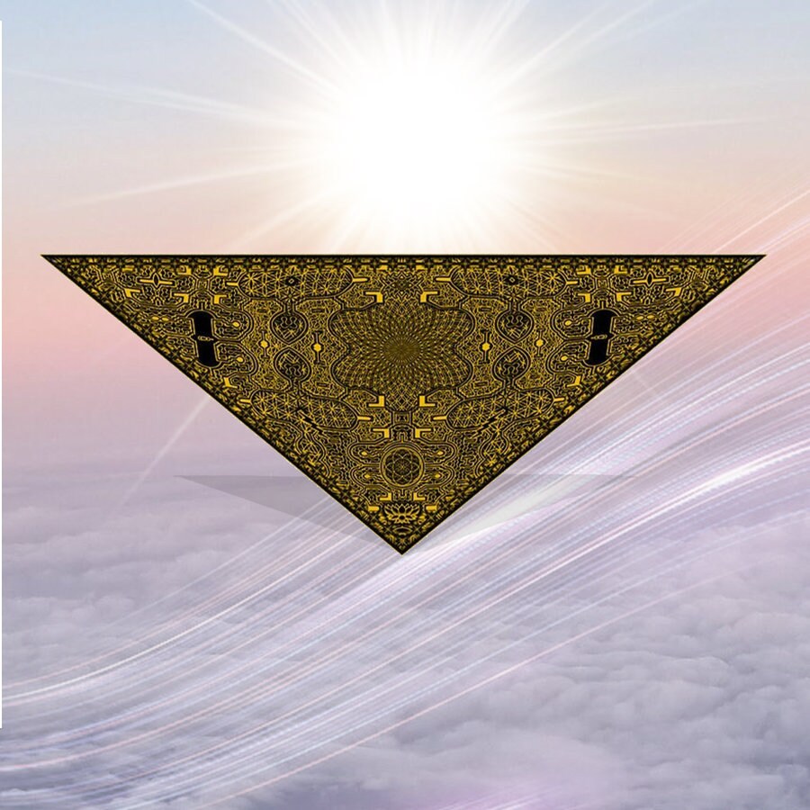 Crystal Infused Triangle Bandana