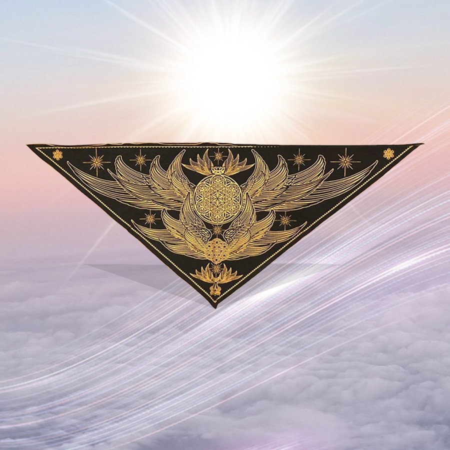 Crystal Infused Triangle Bandana