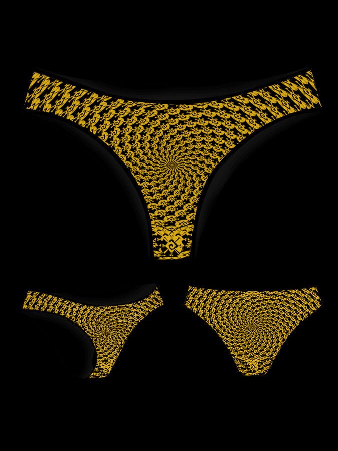 Women’s Hunab Ku Sacred Geometry Underwear – Crystal-Infused & Eco-Friendly