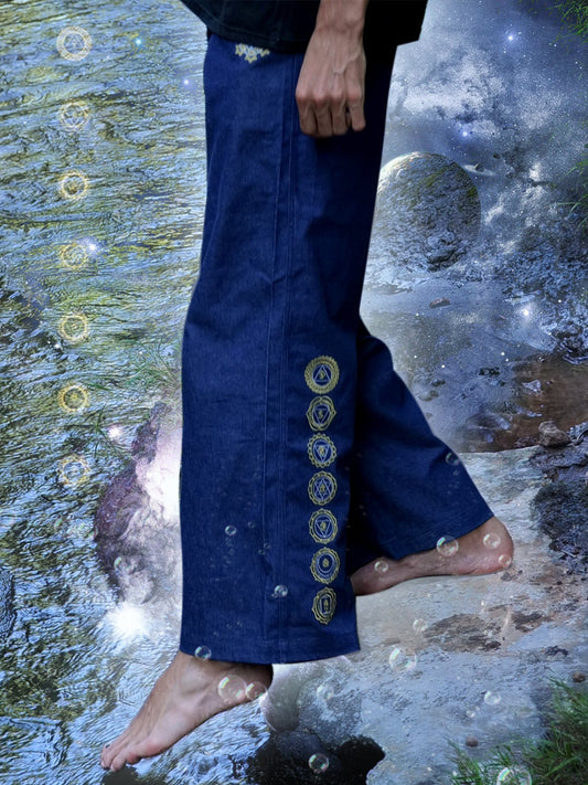 Air Portal Pants – Sacred Geometry Jeans for Everyday Wear